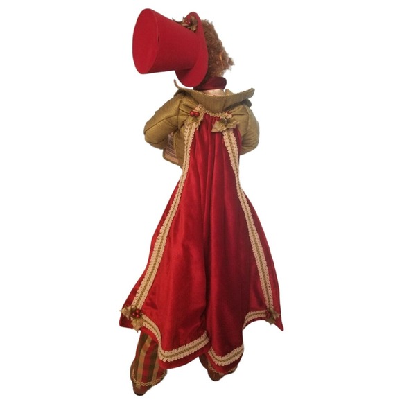 Vintage Big Traditional Caroler Rare Figure Decorative 29 in‎ Long - Picture 6 of 11